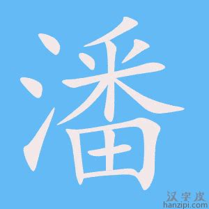 潘筆畫數|潘字的意思